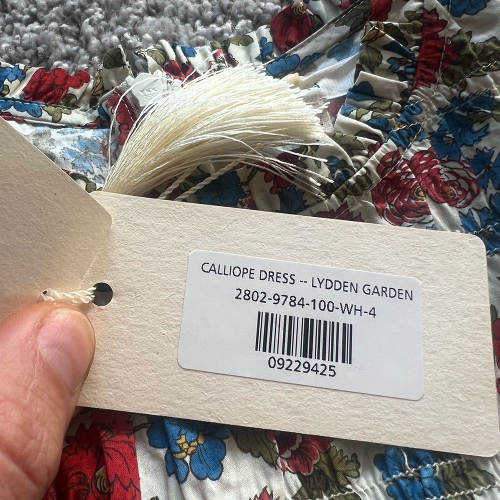 NWT Doen Calliope Dress in Liberty London Lydden Garden Sz 4 - Picture 3 of 6